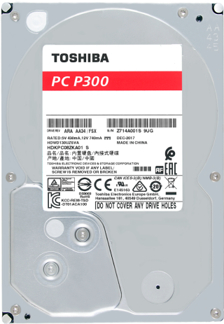 Toshiba HDD Internal P300 2TB