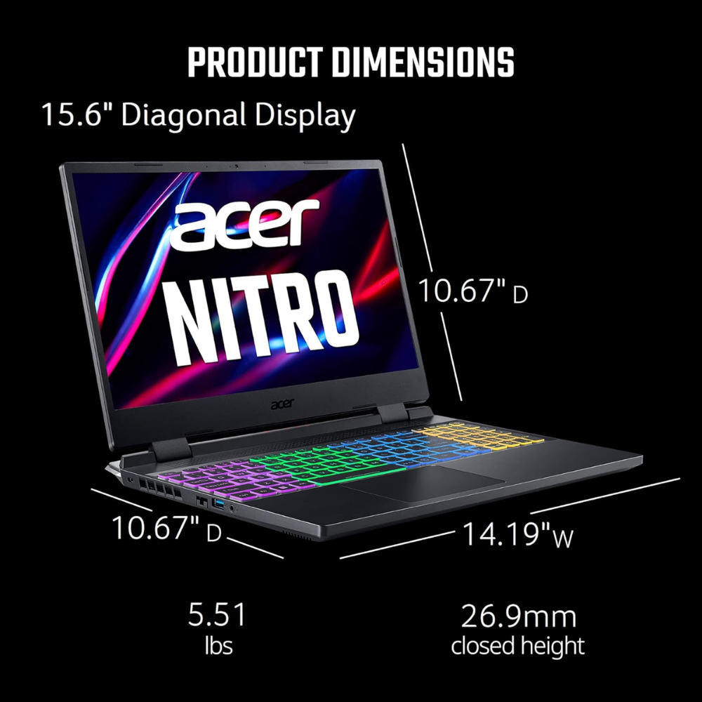 Acer Nitro 5 AN515-58-72QR i7-12700H 16Go 1To RTX 3070 8Go (7) Acer Nitro 5 AN515-58-72QR i7-12700H 16Go 1To RTX 3070 8Go