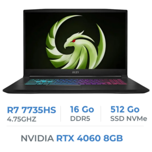 MSI Bravo 15 C7VFK-230 Ryzen 7 7735HS 16Go 512Go RTX 4060 8Go